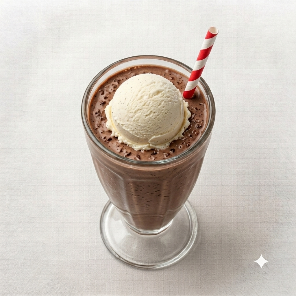 Chocolate Milk Shake with Ice Cream